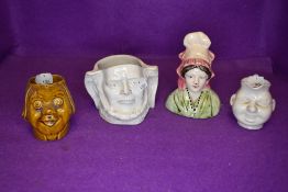 A selection of character and Toby style jugs various designs and models