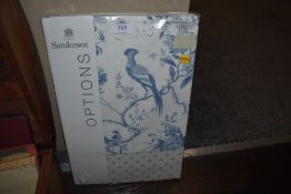 A Sanderson double duvet set 'Pillemont Toile' unused in packaging.