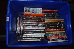 A box of mixed interest DVD's including horror interest.
