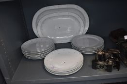 A selection of plates, possibly reading kaestnex Saxonia to underside.