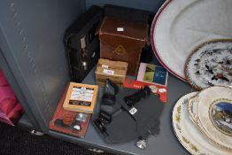 A selection of photographic equipment and similar accessories