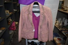 A ladies jacket by Whistles london size 16 and a cashemere whistles top