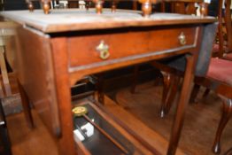 A 19th Century mahogany drop leaf table, approx. width 82cm