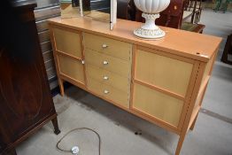 A beech effect sideboard, width approx 137cm