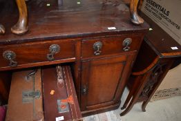 A late Victorian mahogany desk or dressing table, bit tatty but solid, possibly later handles