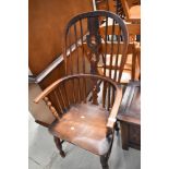 A 19th Century Windsor style armchair