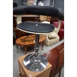 A modern bar stool in the vintage style