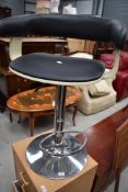 A modern bar stool in the vintage style