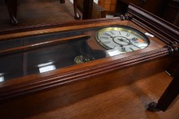 A 19th Century Vienna style wall clock having enamelled dial and labelled Waterbury clock Co. ,