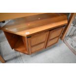 A vintage teak Nathan TV cabinet