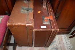 Two vintage suitcases