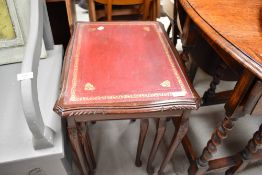 A nest of three period style occasional tables