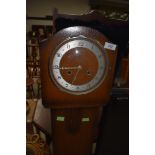 A mid 20th Century oak cased 'grandmother clock' having original movement present but been