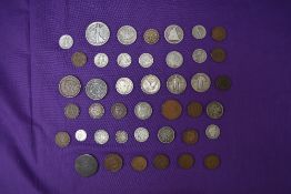 A collection of USA Coins including 1918 Half Dollar, 1878, 1909 & 1928 Quarter Dollars, 1887,