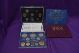 Four Coinage of Great Britain Year Sets, 1965, 1970, 1982 & 1983, all in cases