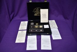 Six Historic Coins of Great Britain in presentation box with certificates along with a 1915