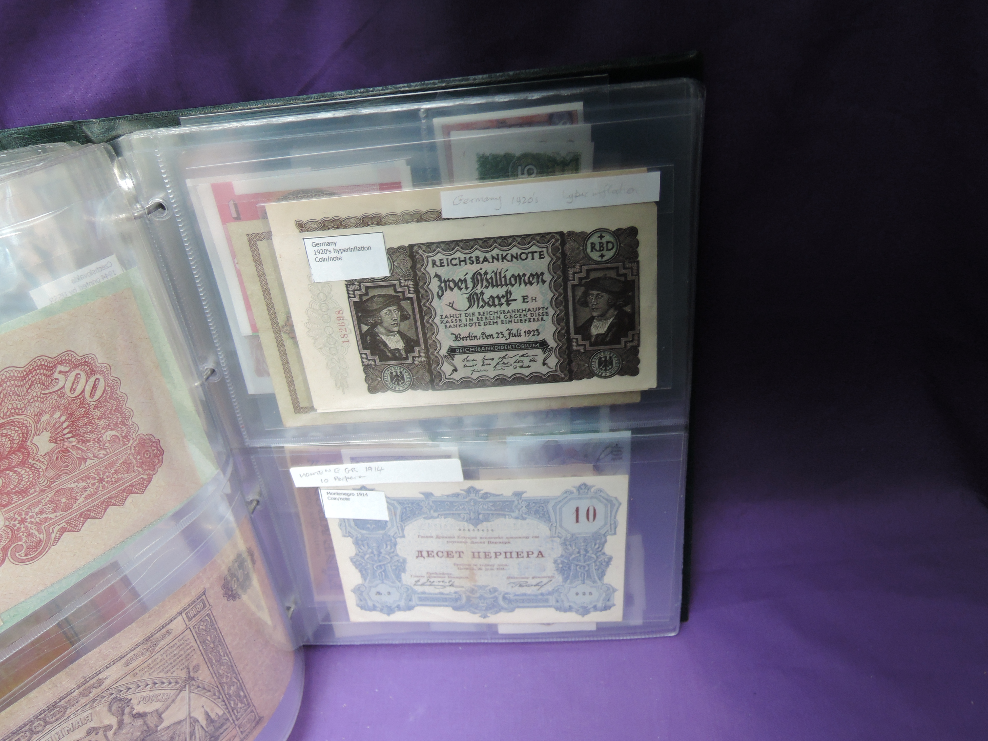 Two albums of World Banknotes, Afghanistan to Zimbabwe, most countries seen, mainly uncirculated - Image 9 of 12