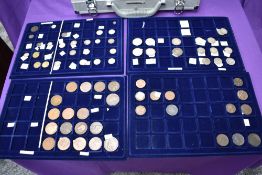 A case of Silver & Copper GB Coins, Double Florin down to 1/3 Farthing, mainly Victoria, Edward,