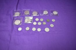 A collection of Edward VII & George V Silver Coins, 1909 Halfcrown, 1913 Halfcrown, 1918