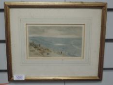 A watercolour, attributed to Herbert Hughes Stanton, Ramsgate, attributed verso, 10 x 17cm, plus