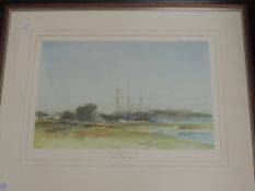 A Ltd Ed print, after William Russell Flint, The Francis and Jane at Birdham, numbered 901/1000,