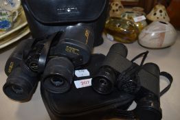 Two pairs of binoculars including Minolta 15 x 35