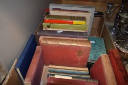 A selection of text and reference books including Mungo Parks and literature