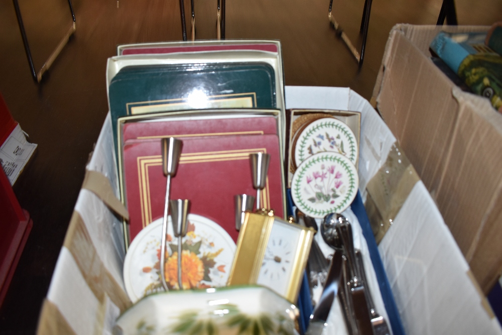 A selection of table wares and place settings including united Cutlers flatware