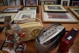 A selection of portable digital and similar radios also two figures AF