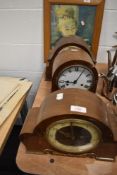 A selection of art deco design mantle clock including Enfield and similar