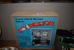 A vintage Connector toy 'The Danish architect Mr Willy Fangel's building set'.