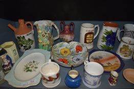 A selection of vintage and modern ceramics including Boddingtons tankard,Wedgwood vase,Emma