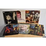 A lot of Seven David Bowie albums with relevant inners - all in good playing condition