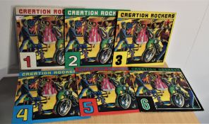 A six volume set of ' creation rockers ' on the Trojan reggae label - all in vg+ / ex - a great