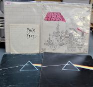 A lot of Pink Floyd records with a 7'
