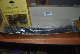 A Parker Hale 4 x 40 rifle or gun scope as new with fitments