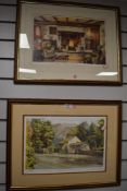 Two Judy Boyes prints, 'Inside a Lakeland farmhouse' 332/850 and 'The Gingerbread shop,Grasmere'.