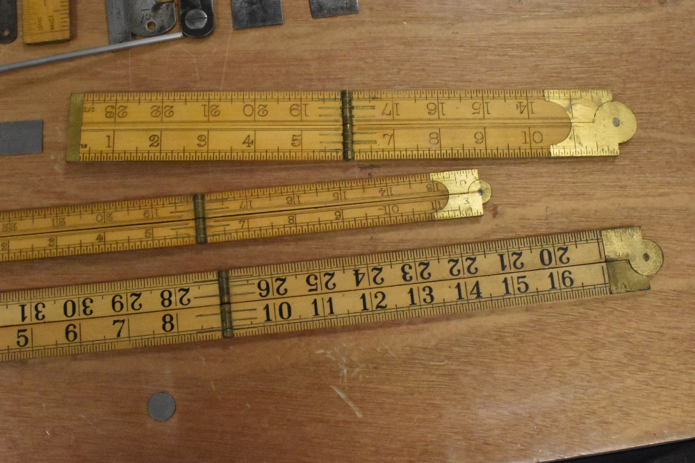 A selection of engineers or machinist marking and measuring devices including rulers and gauges - Image 8 of 8