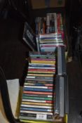 A selection of entertainment music CD's and DVD's.