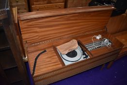 A vintage BSR radiogram in teak cabinet, width approx. 120cm