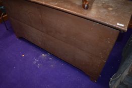 An Antique painted pine bedding chest, dimensions approx. 143 x 53 x 76cm