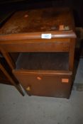 A mid century bed side cupboard