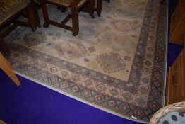 A modern carpet square , possibly Belgian, approx. 3m x 2m