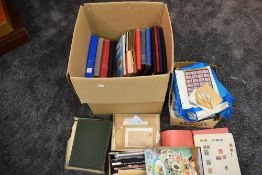 A large collection of World Stamps, mainly used, in albums, on sheets, loose