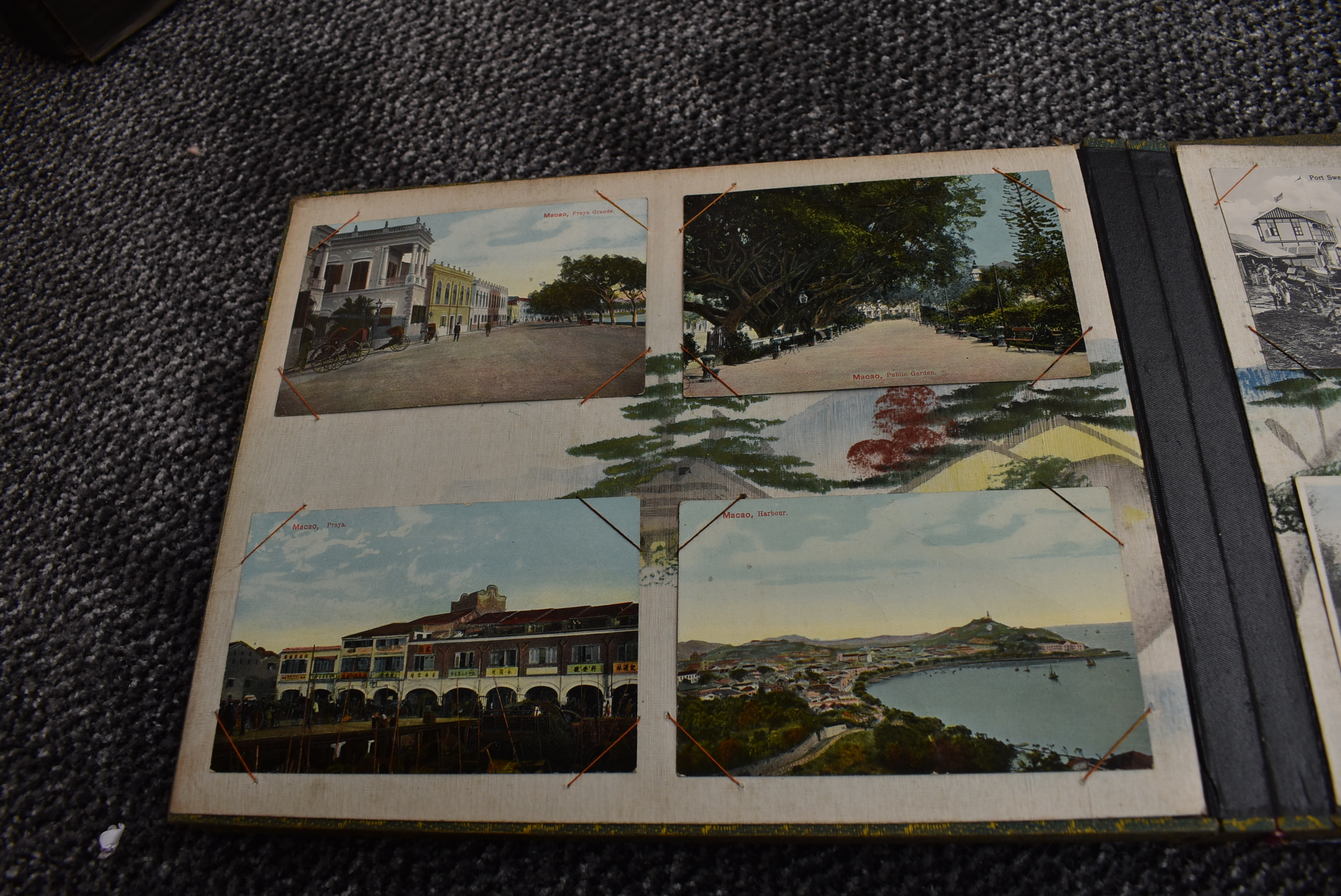 A large Chinese Postcard Album containing early Hong Kong & Chinese Postcards including street, - Image 31 of 32