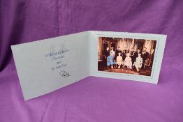 A 1970's Royal Family Christmas presentation card, bearing signature from Prince Philip