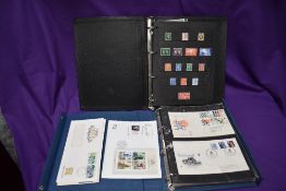 Two Albums of GB Stamps, George IV onwards, mint, and First Day Covers, bureau and special