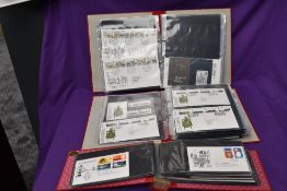 Three albums of GB Presentation Packs and First Day Covers