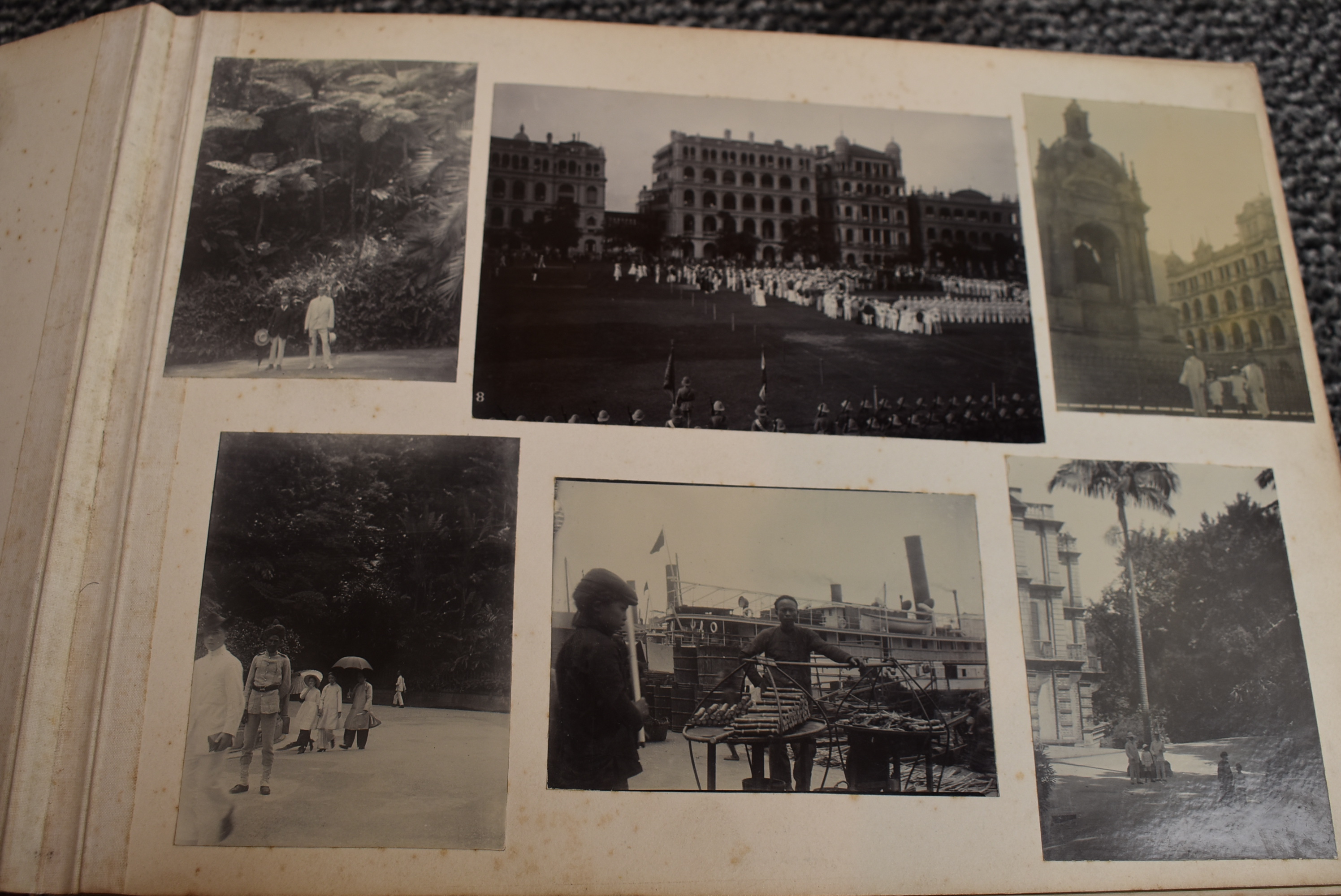 A large Chinese Postcard Album containing early Hong Kong & Chinese Postcards including street, - Image 2 of 32