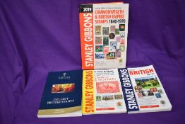 Four Stanley Gibbons reference books, 2019 Stamp Catalogue Commonwealth & British Empire Stamps